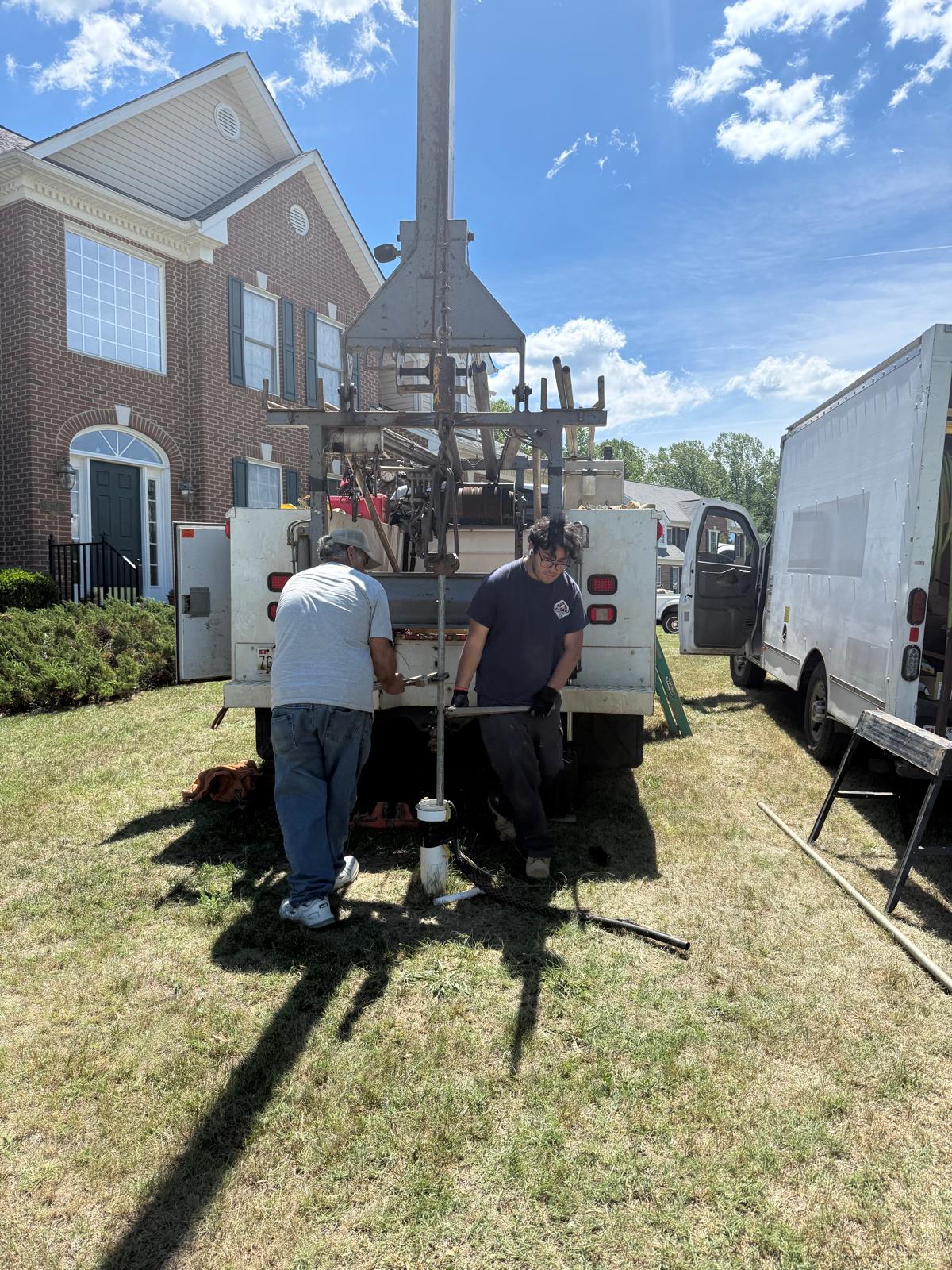 Water and utility service work